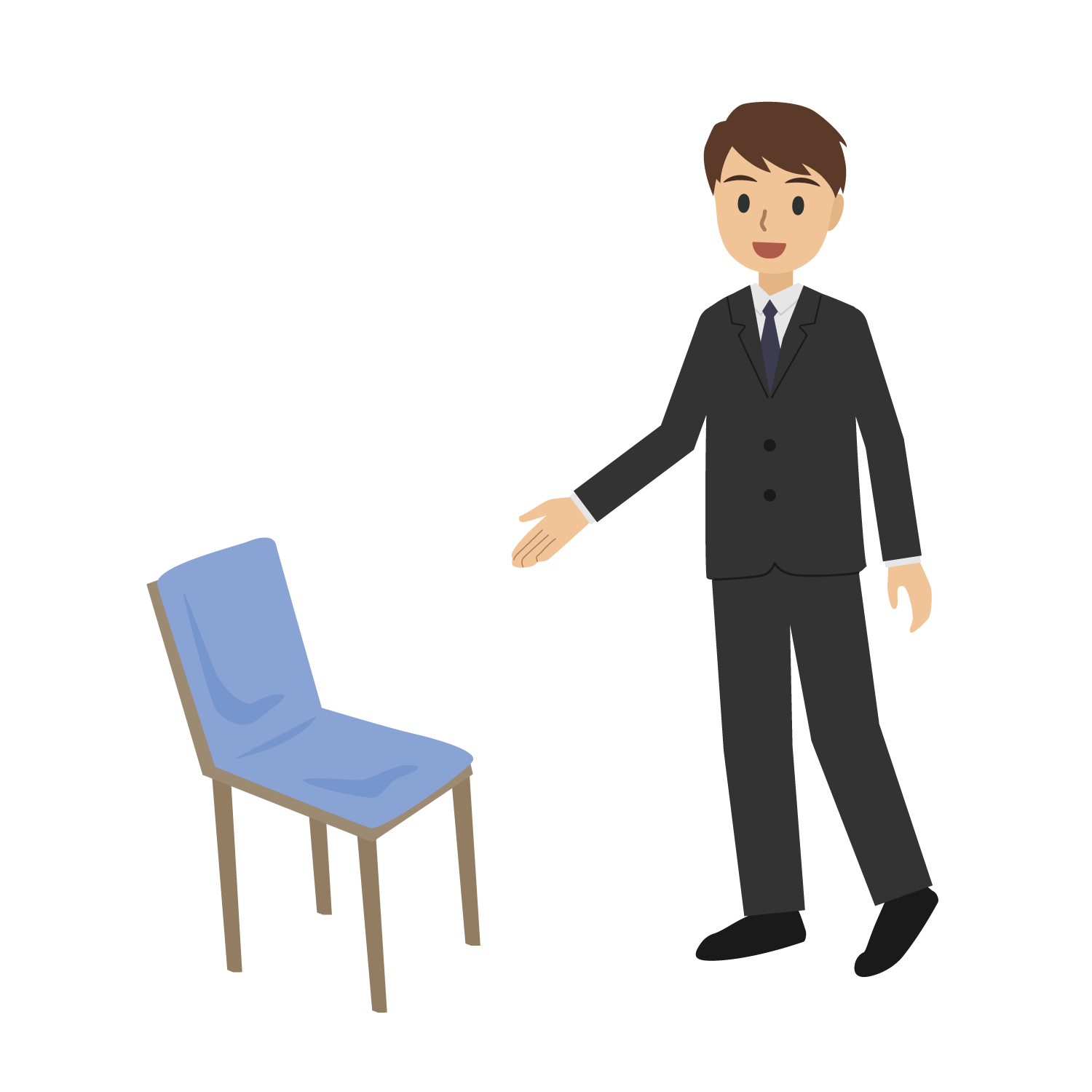 4.どうぞ座って下さい